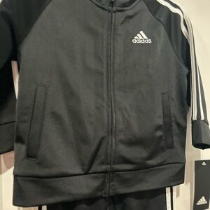 Adidas Kids Black Jacket